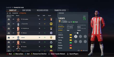 Lázaro Vinicius Marques FIFA 23 Rating .